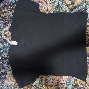 Women's black scrub top